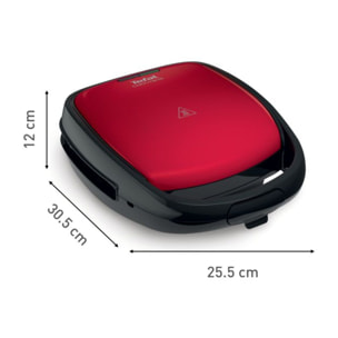Gaufrier, croque monsieur TEFAL SNACK TIME COLORMANIA Rouge