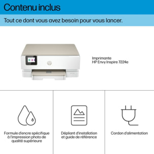 Imprimante jet d'encre HP Envy Inspire 7224e éligible Instant Ink