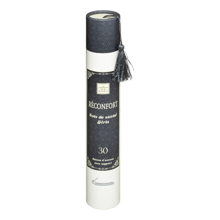 Lot 30 bâtons d'encens avec support H25cm