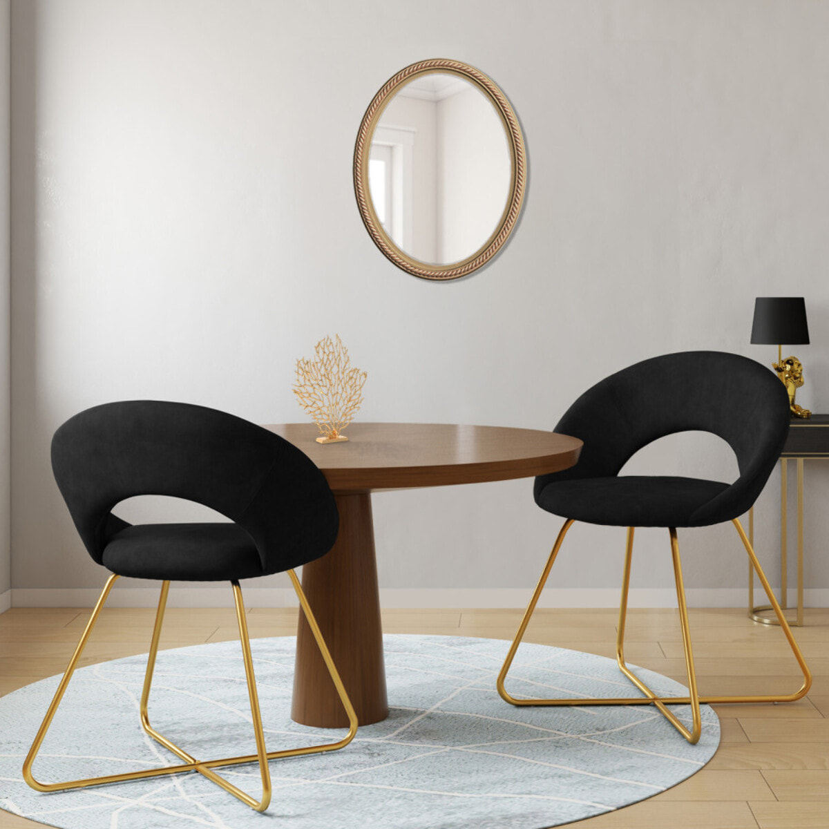 Chaises Malone en velours