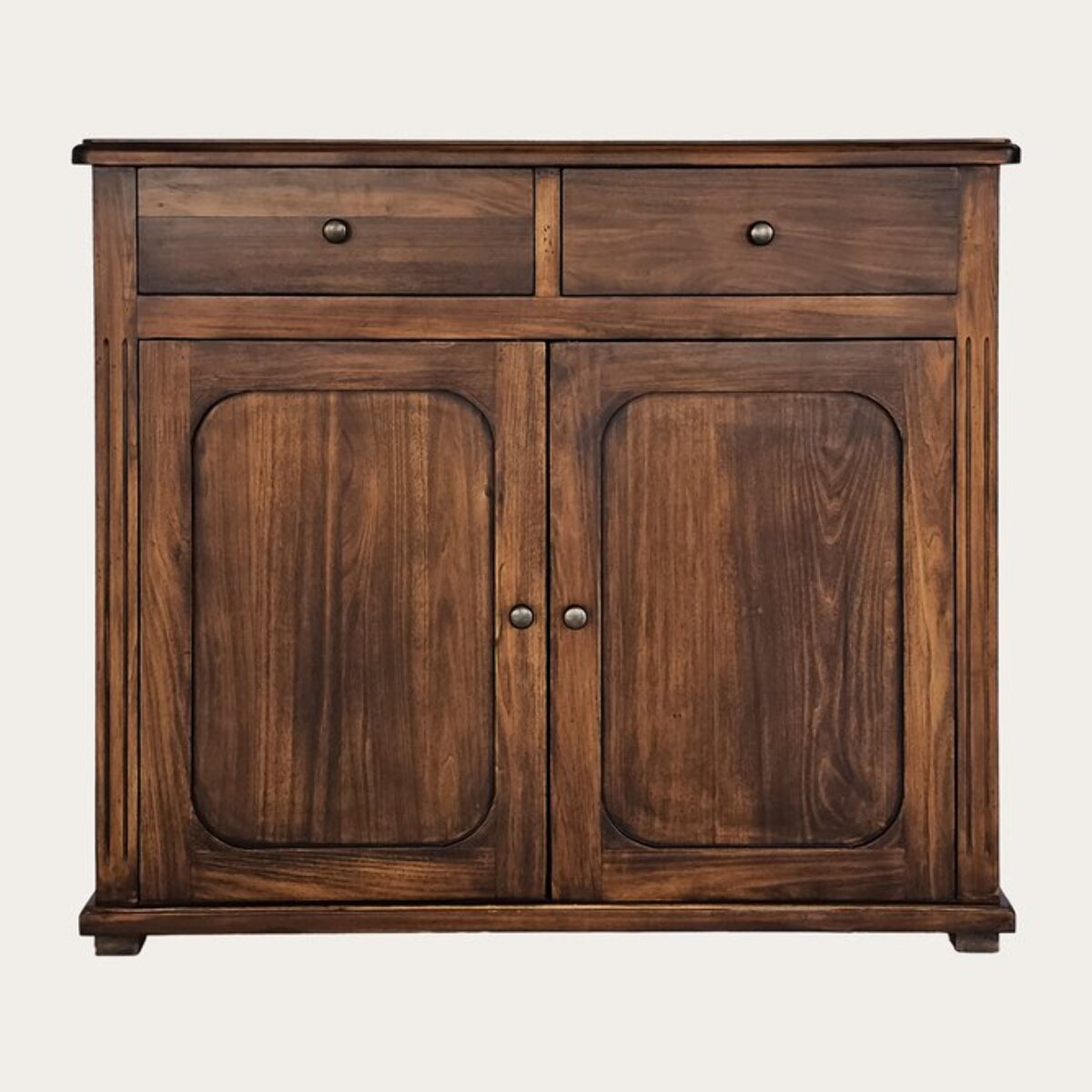 Buffet Madeira -bois massif de peuplier-couleur amer 110 x 95 x 35 cm