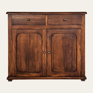 Buffet Madeira -bois massif de peuplier-couleur amer 110 x 95 x 35 cm