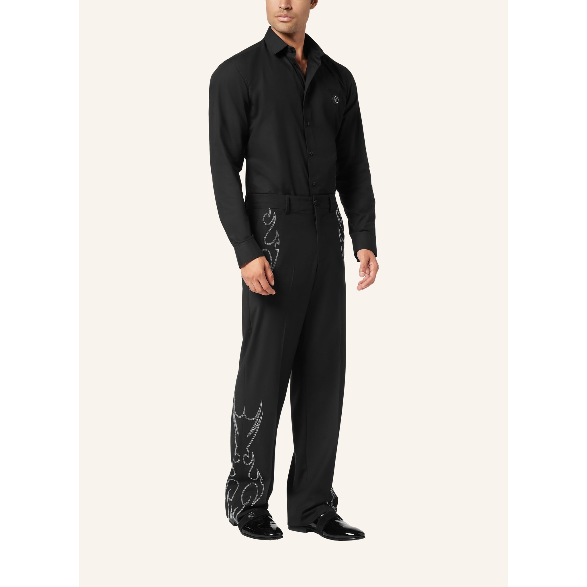 PHILIPP PLEIN Pantalones de pata ancha