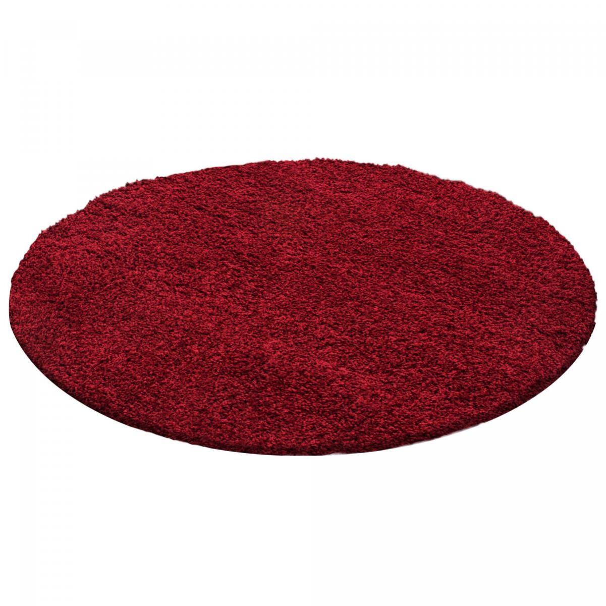 Tapis poils longs shaggy tissé motif uni ZASIVE