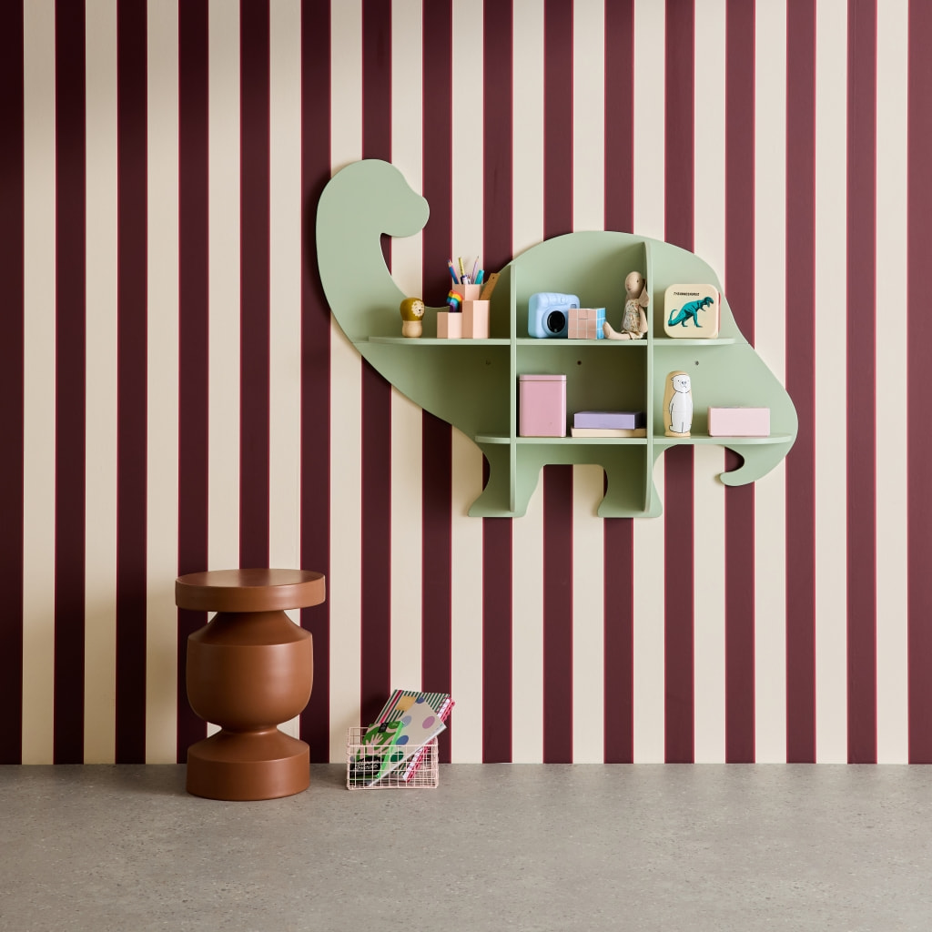 Etagère murale dinosaure 5 espaces de rangement BRACHI