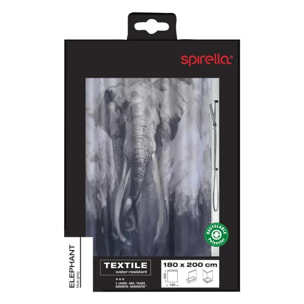 Rideau de douche Polyester ELEPHANT 180x200cm Spirella