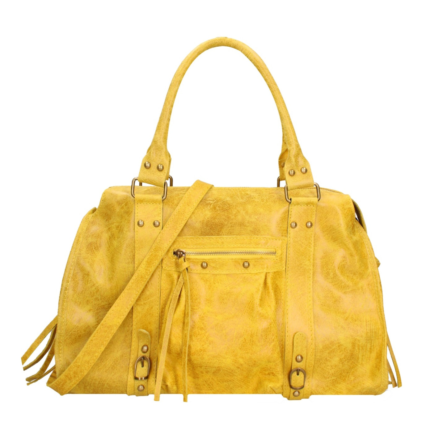 Borsa a spalla da donna - Modello Clara - Vera pelle - 41.0 x 28.0 x 13.0 cm