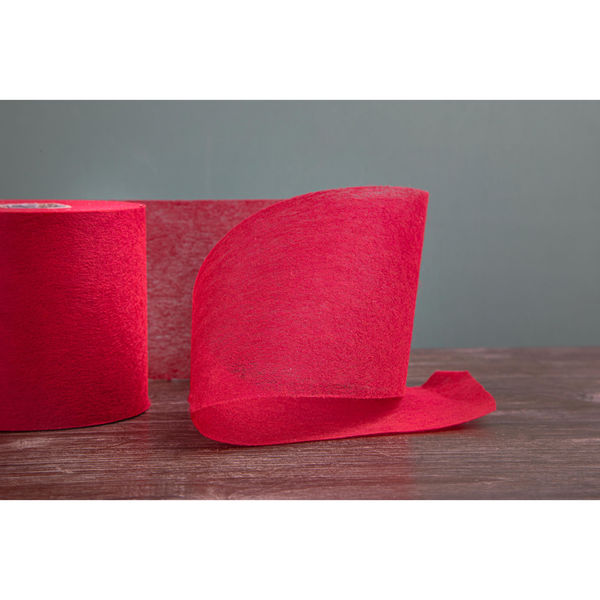 Nastro Nonwoven. Lunghezza 50 Mt - Pezzi 6 - 5000X10X0,01cm - Colore: Rosso - Bianchi Dino - Decorazioni Varie