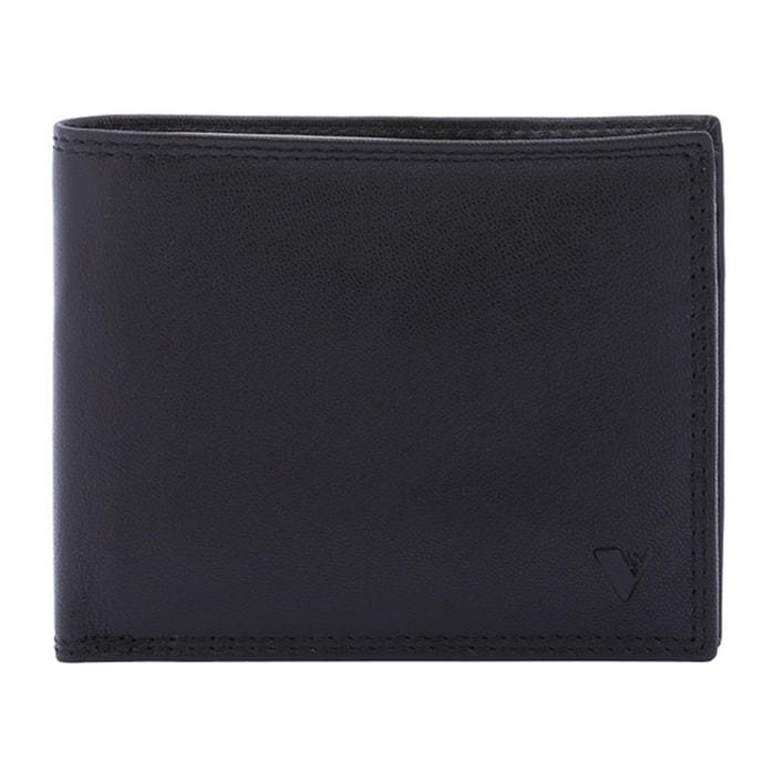 Portafoglio uomo in vera pelle - Modello False - Casual - 9.5 x 12.0 x 3.0 cm