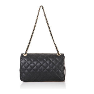 Borse Donna colore Nero-in pelle Made in Italy 28x15x8cm