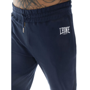 Tuta da uomo con colletto e zip in cotone non garzato Leone Easy