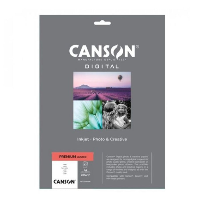 Papier photo CANSON Premium Lustre