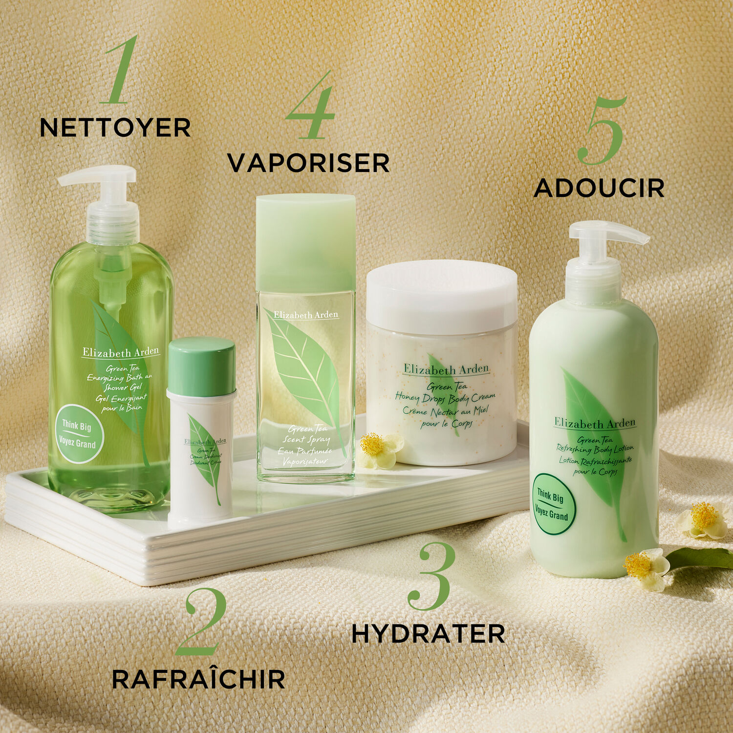 Green Tea - Crème Nectar au Miel pour le Corps