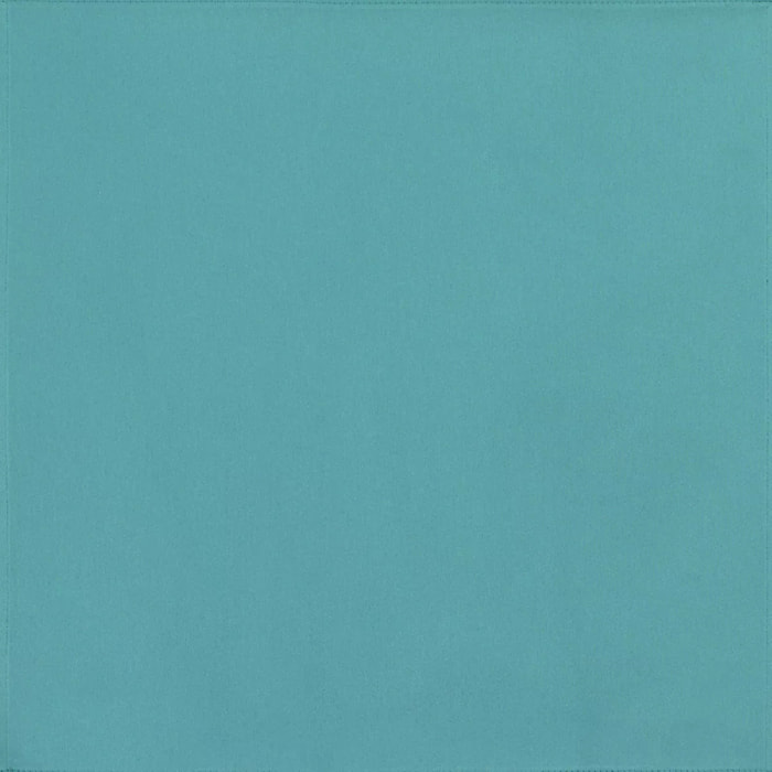 Serviette pur coton uni bleu Confettis turquoise