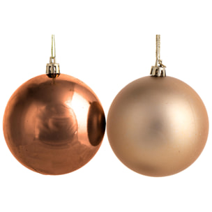 Sfera - Pezzi 6- Colore: 2 Tone Gold - cm 15x15x15cm- Bianchi Dino - Articoli Natalizi