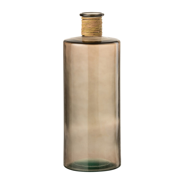 J-Line vase Safari - verre - marron clair - small - 40.5 cm de hauteur