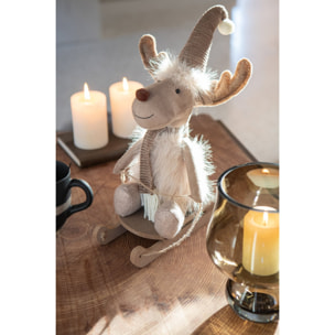 J-Line figurine Eland Luge - polyester- beige