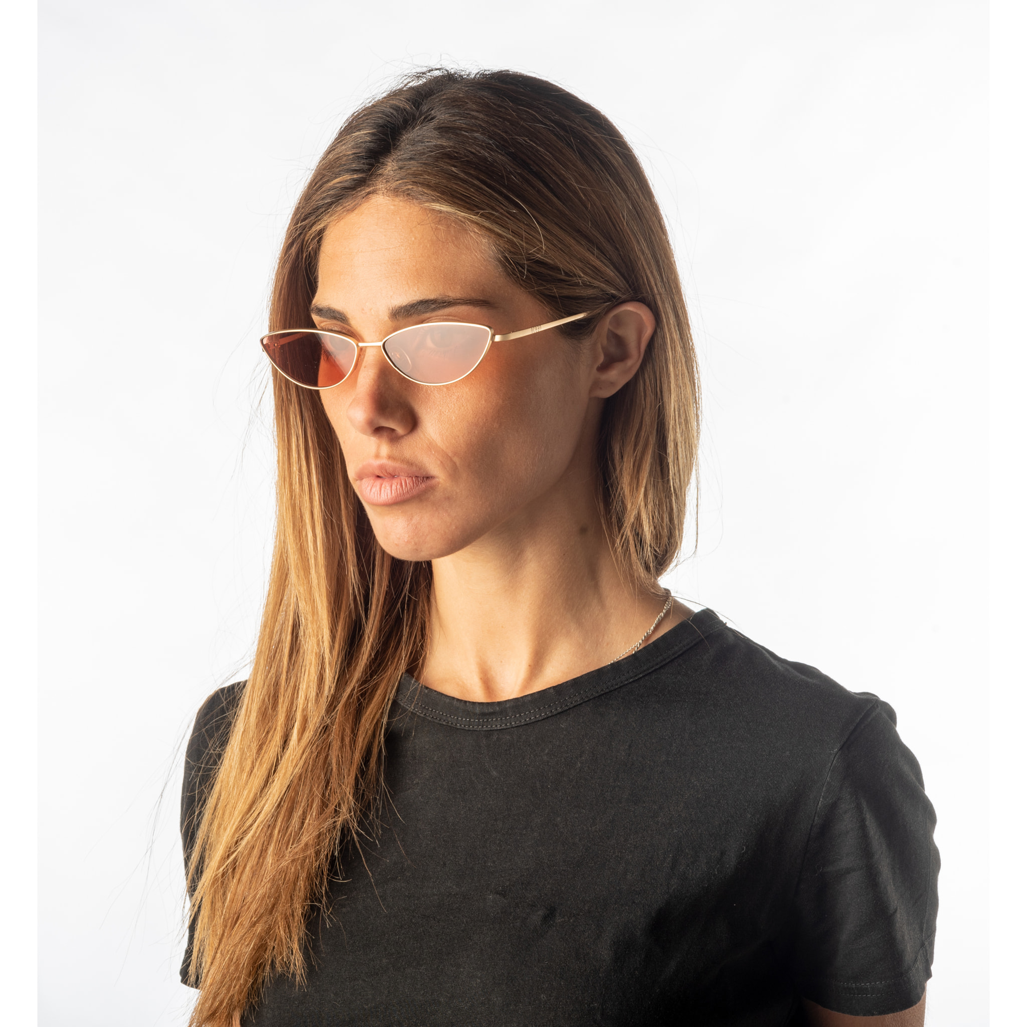 Gafas de sol OCEAN LIVERPOOL - Dorado mate / Roja transparente