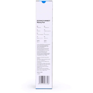 Lingettes et serpillères ECOVACS Lavage microfibre W-CC02-0014 lave-vitres Winbot W2S
