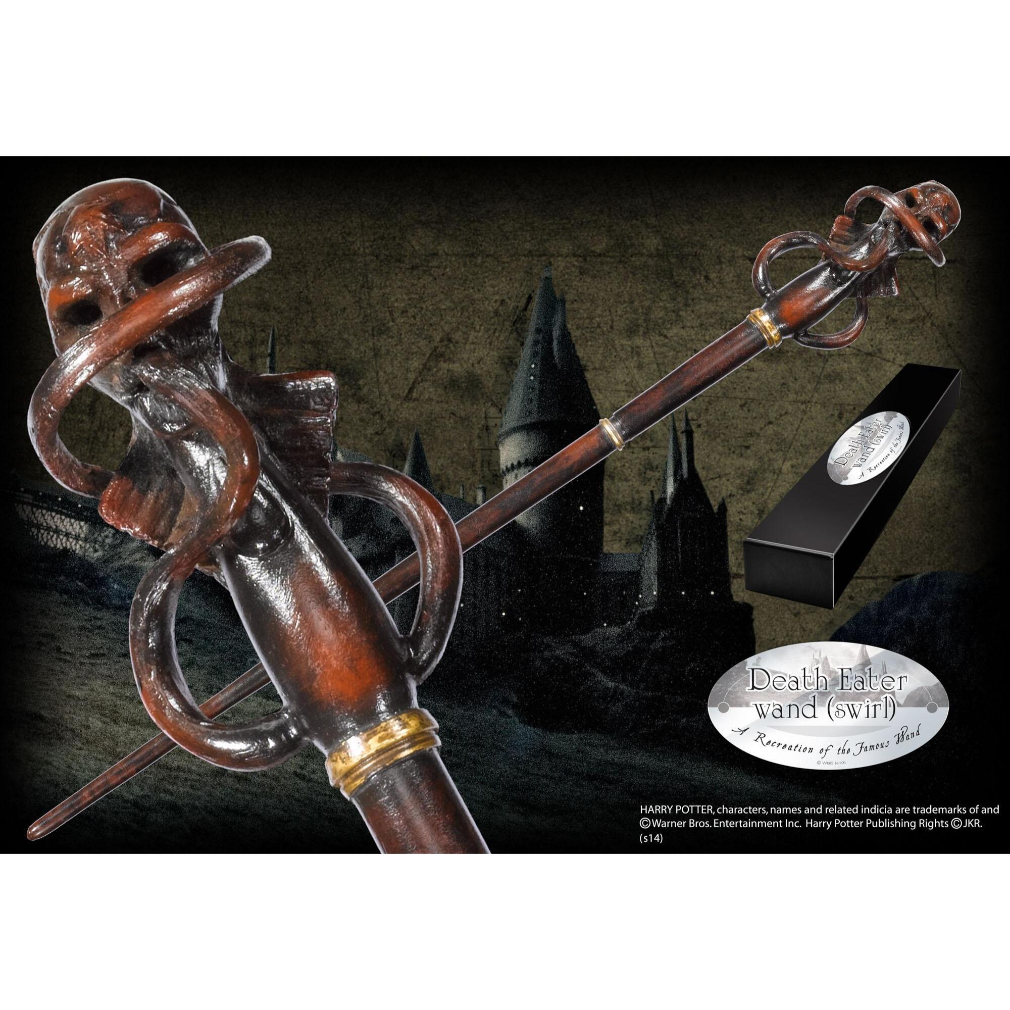 Harry Potter Bacchetta Magica dei Mangiamorte Swirl 36 Cm Noble Collection