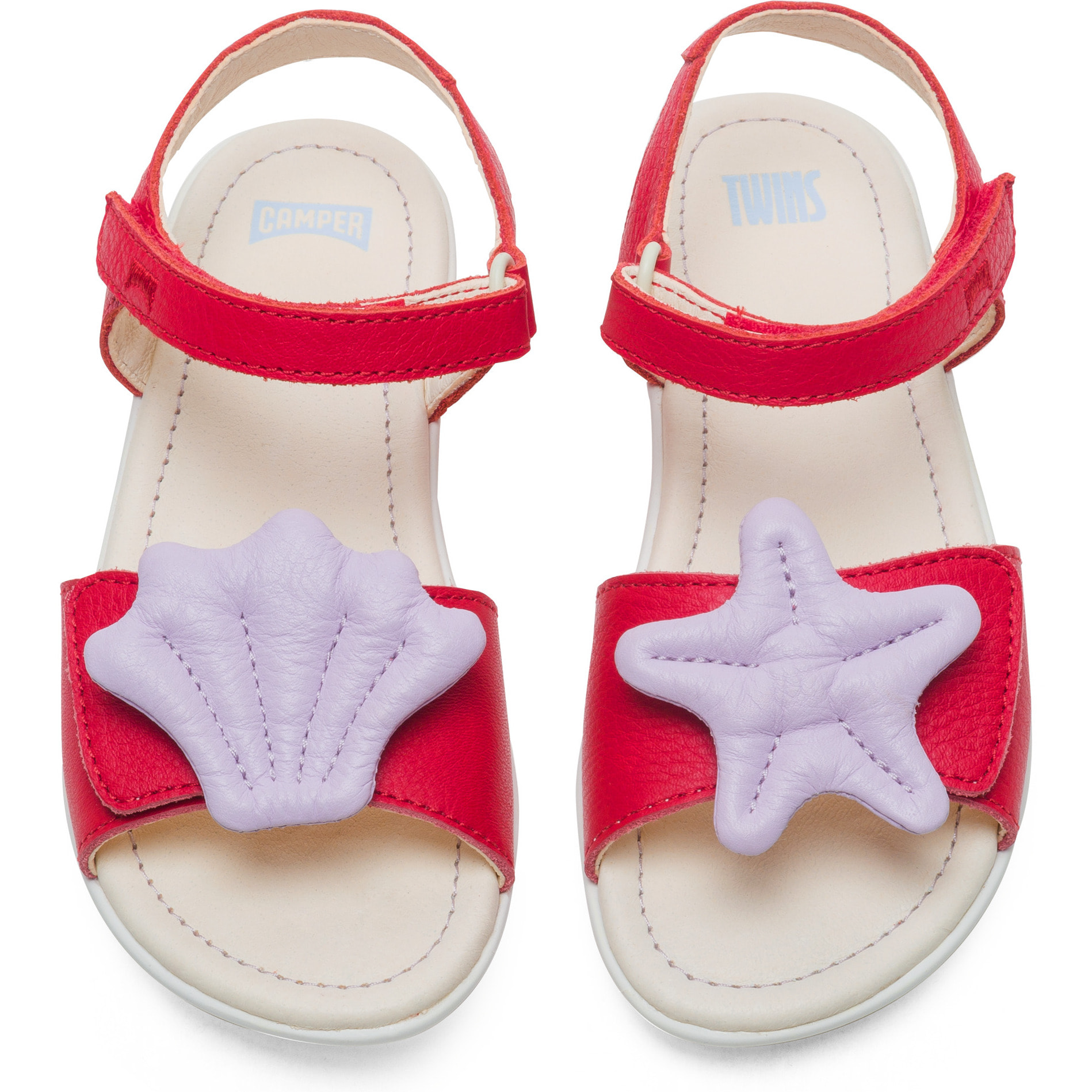 CAMPER Right - Sandali Bambina Rosso