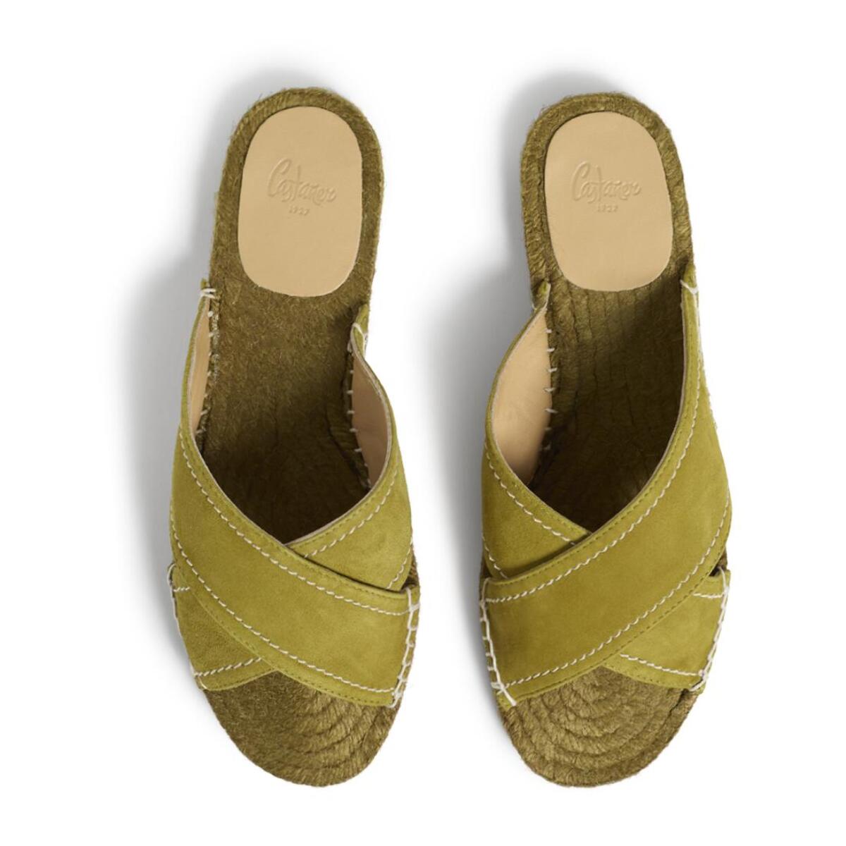 Sandalias planas cuña de 2 cm