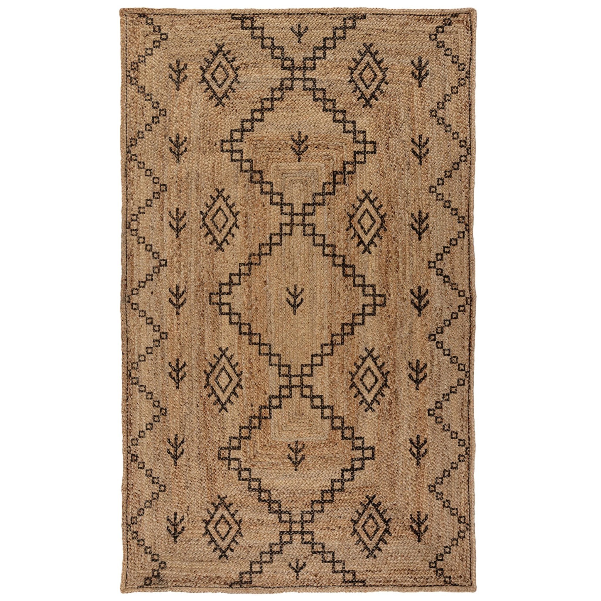 Tapis jute ROWEN Noir