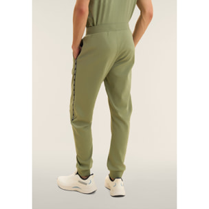 Pantaloni sportivi in cotone con inserto logato