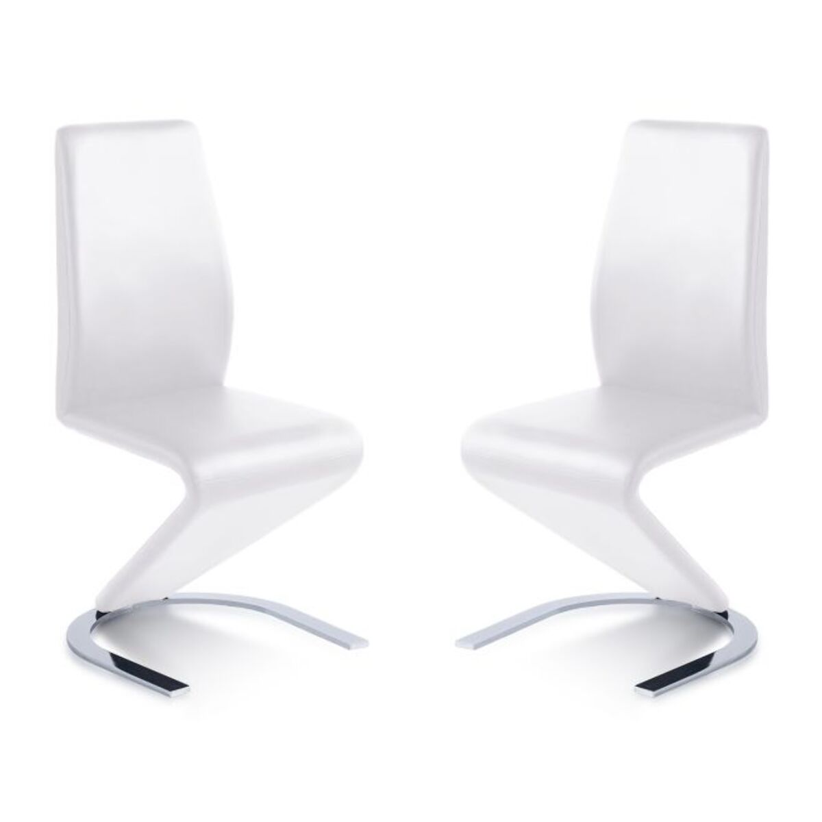 Pack 2 sillas de comedor Rin símil piel Blanco