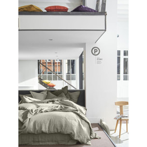 Housse de couette Lin lave Beige
