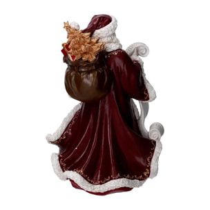 Babbo natale in resina rosso cm26,8x18h38,5