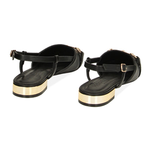 Ballerine slingback nere