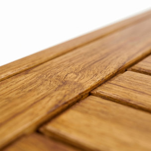 Qiko - Tavolino Da Balcone Pieghevole 46,5x75x60 cm Mensola Sospesa da Esterno In Legno Di Acacia