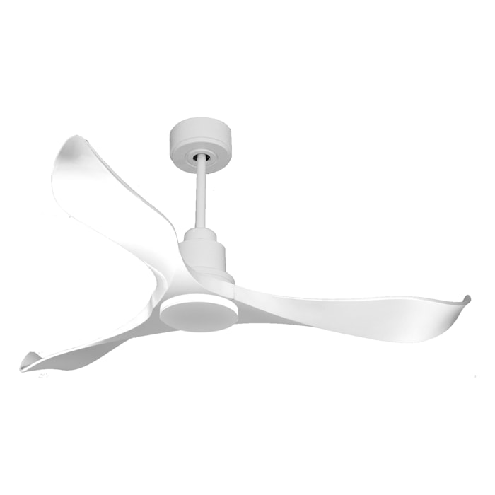 Ventilateur de plafond Réversible  Thermostat Wifi Moteur à courant continu Toits en pente Télécommande Adaptateur 2/3 Lames Hypersilence Mémoire