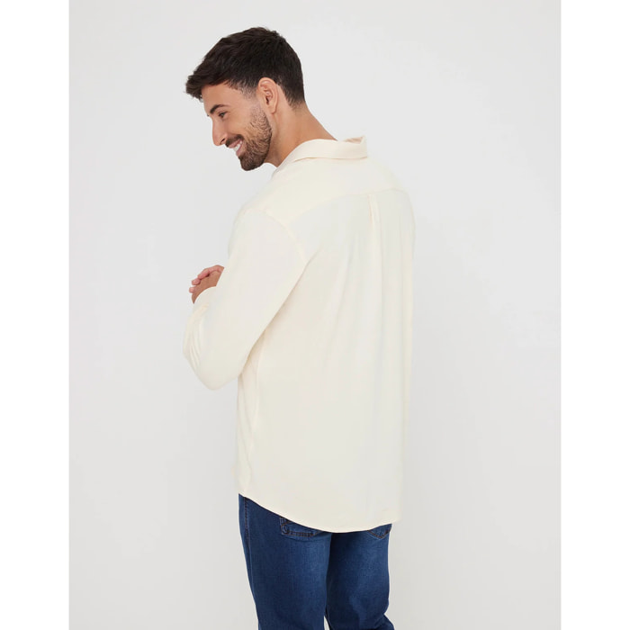 Camisa Manga Larga Crema - Atti