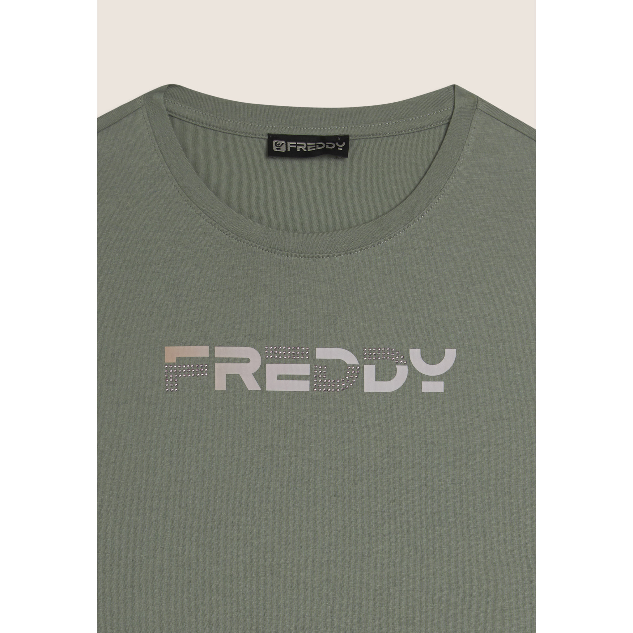 T-shirt Manica Corta con Logo FREDDY Olografico