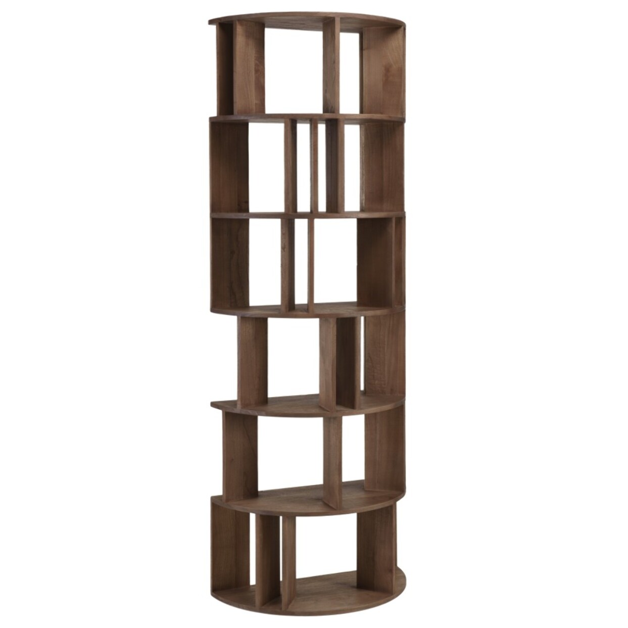 ROMY - Bibliothèque artistique en bois de mindi