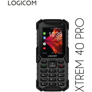 Téléphone portable LOGICOM Xtrem 40 Pro Noir 4G