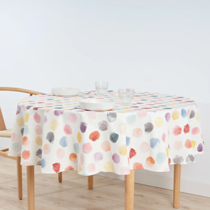 Nappe ronde en résine anti-taches 0120-352