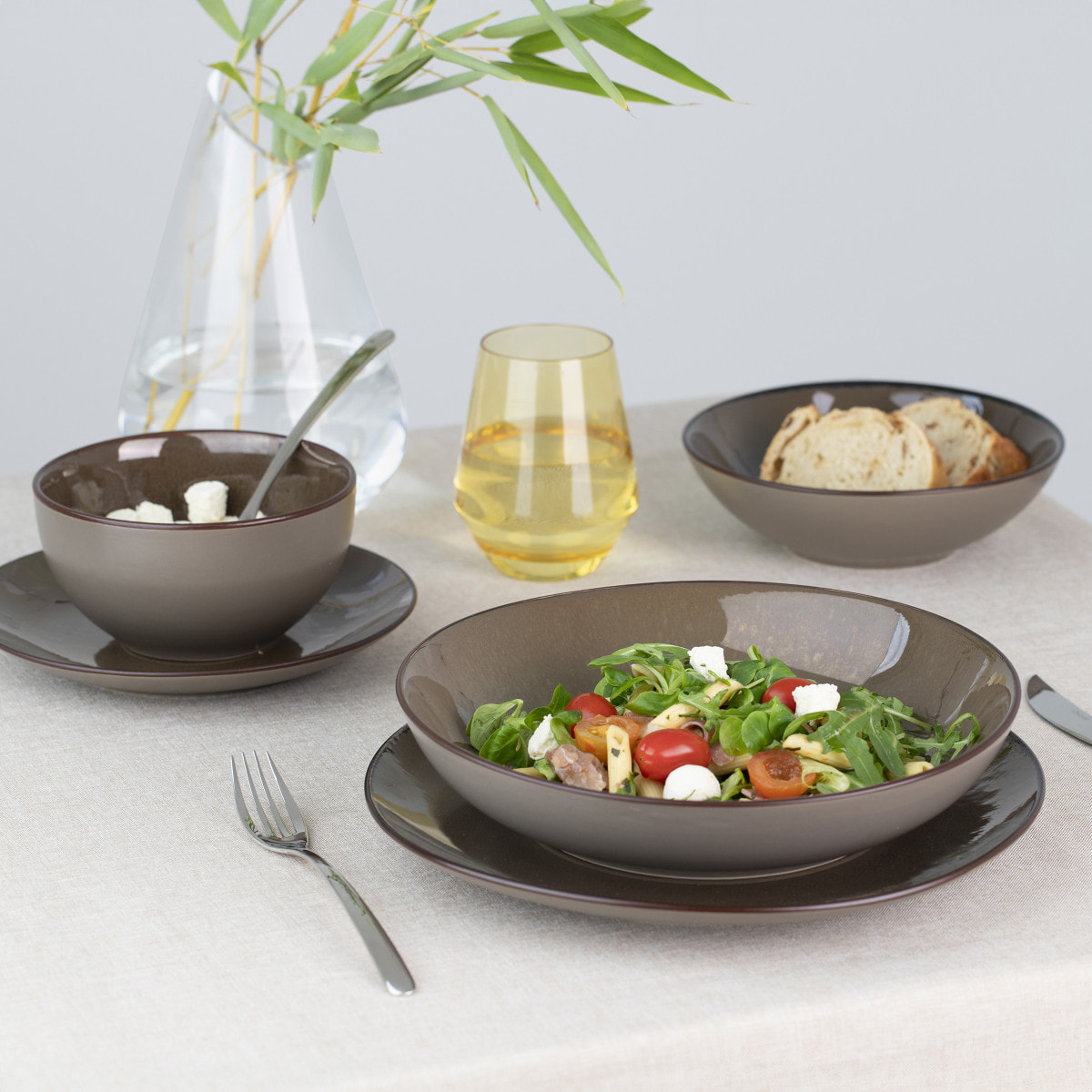 Tara Bronze - 6 assiettes gourmet