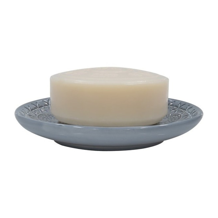 Porte savon Porcelaine RELIEF Gris Spirella