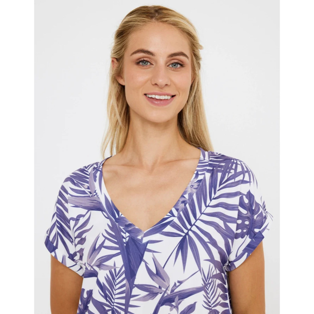 Camiseta Manga Corta Azul Claro - Eularis