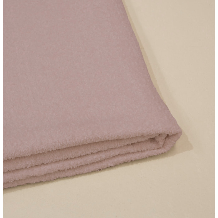 Housse pour tête de lit en bouclé rose en différentes tailles