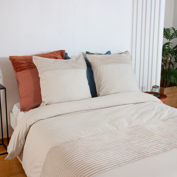 Parure housse de couette 3pcs 100% microfibre_arum 220x240 cm