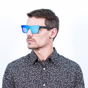 Gafas de sol PALO ALTO DALSTON - Negro mate / Plana revo azul cielo