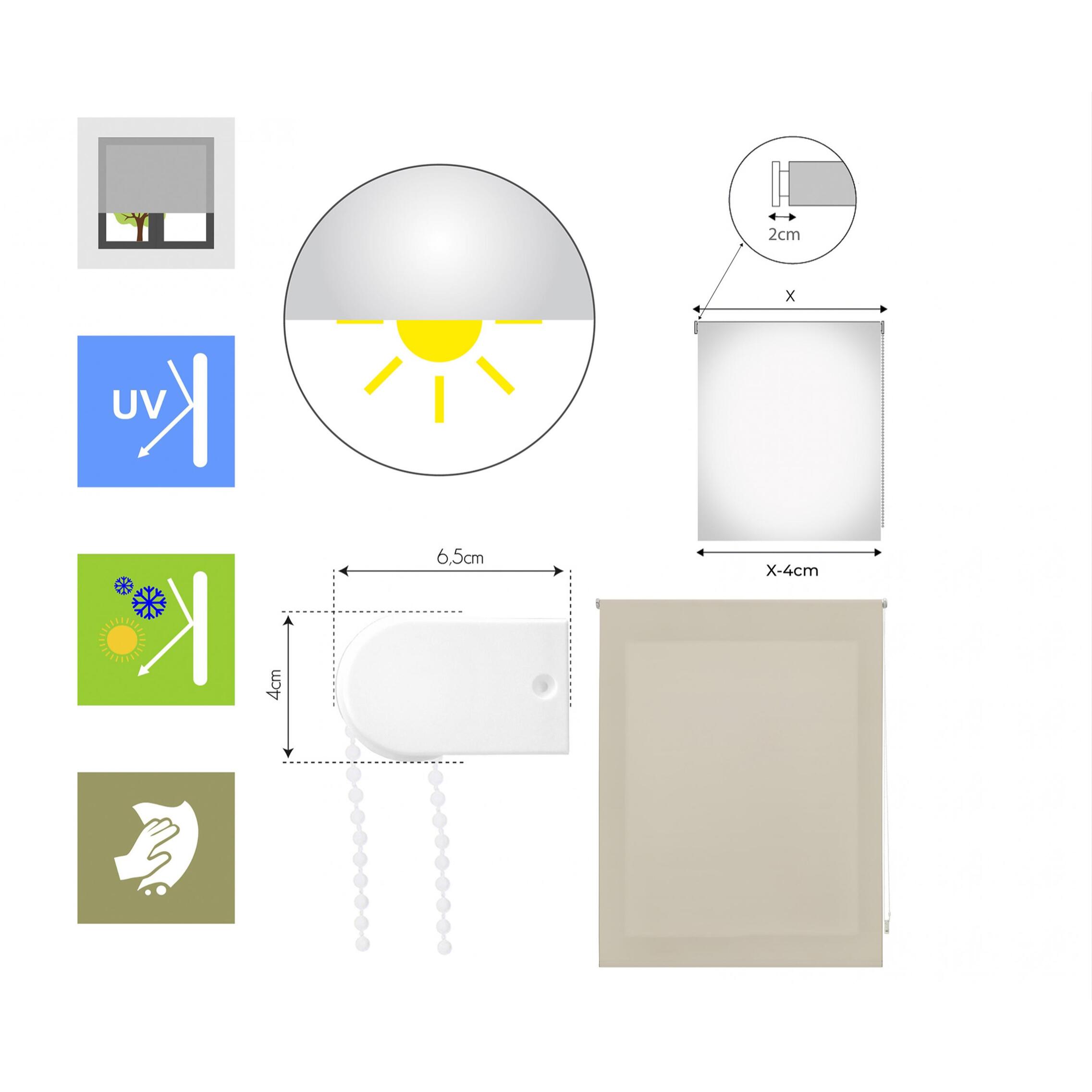 Store enrouleur Polyester Translucide 120x250