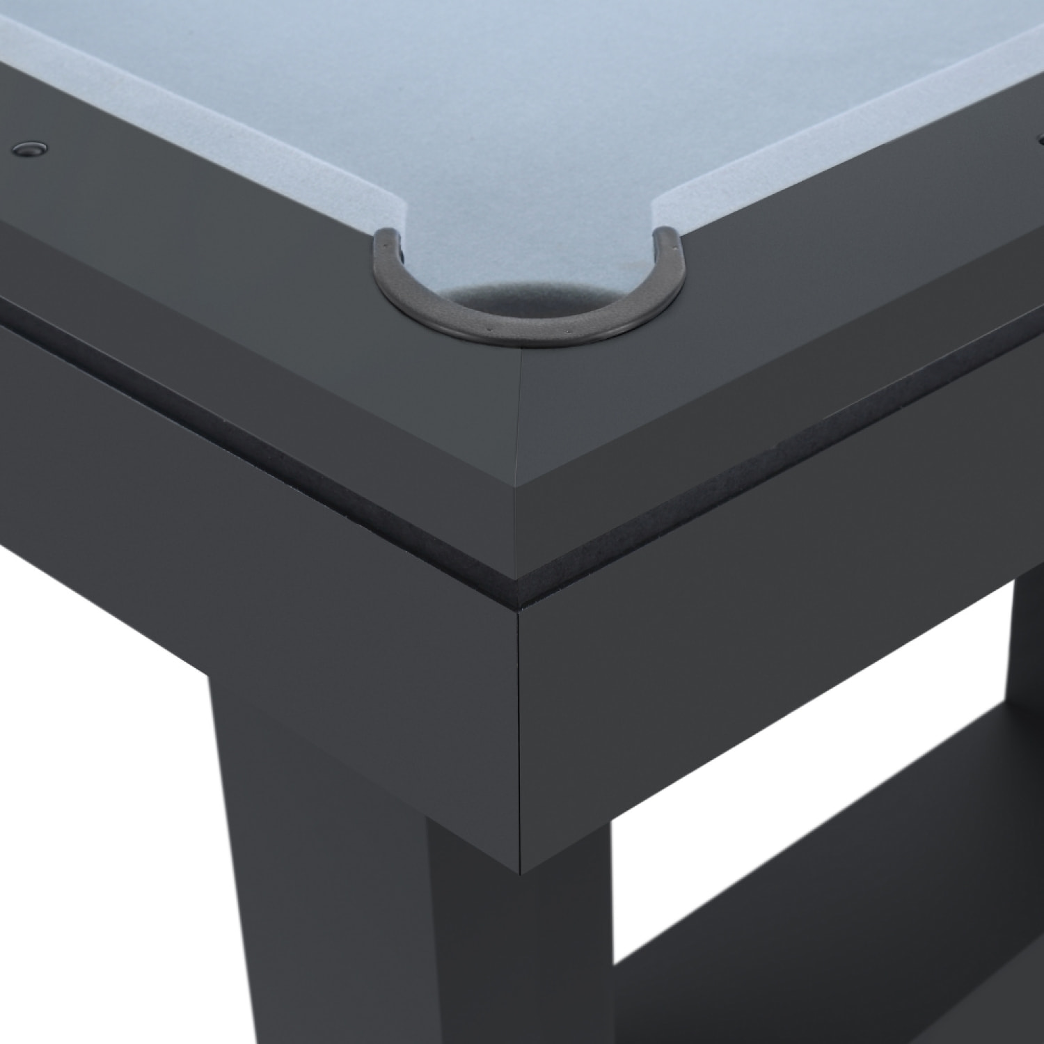 Table multi-jeux 3 en 1 billard et ping-pong en bois noir ARIES