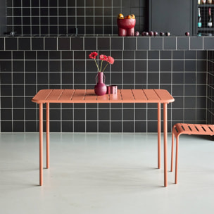 Table de jardin métal 4 places AMÉLIA