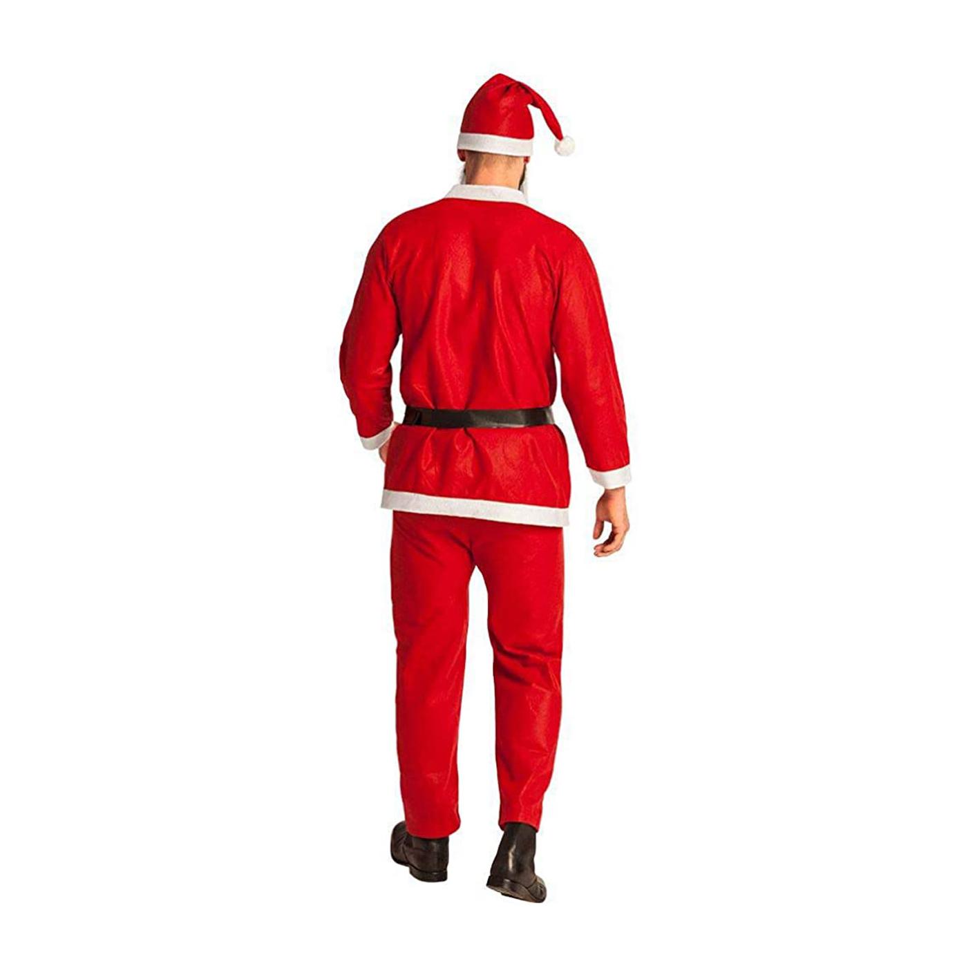 Travestimento Costume Carnevale Babbo Natale Uomo M-L