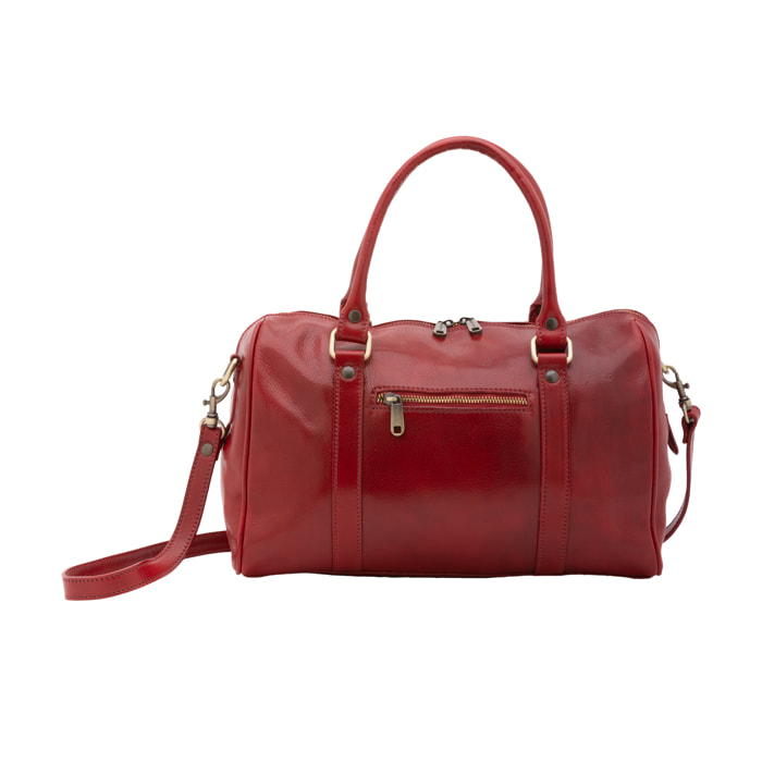 Borsa a bauletto  da donna In Vera pelle Made in Italy 37x22x16 cm